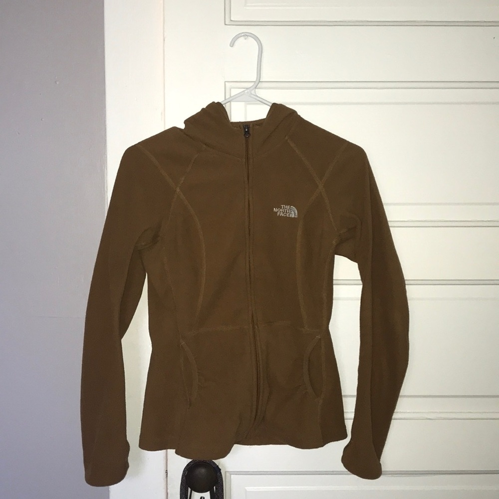 North Face Fleece Hooded Zip-Up Jacket